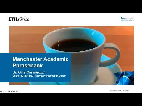 Manchester Phrase Bank (Coffee Lecture no. 37)