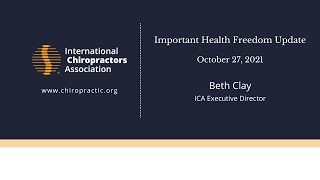 Important Health Freedom Update - Beth Clay, ICA Executive Director