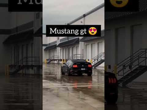 Mustang Gt black In rain. #shorts #mustang #car #supercars