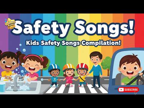 Safety Songs for Kids Compilation 🛑🚸 | Learn Safety Rules Through Fun Music | Twinkle Tunes Kids