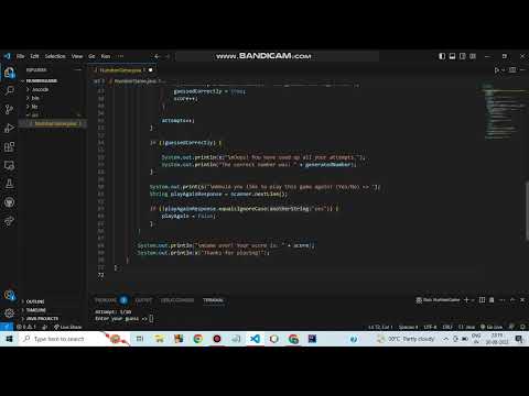 Number Game using Java | With Source Code | Guess the Number | Java Projects | Range 1-100