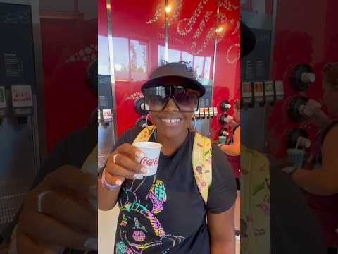 I tried different Coca Cola flavored drinks from around the world at Club Cool in Epcot! Part 7