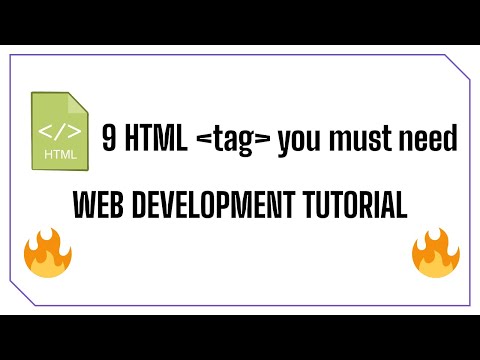 9 must HTML basic tag you must need to code. Web development
