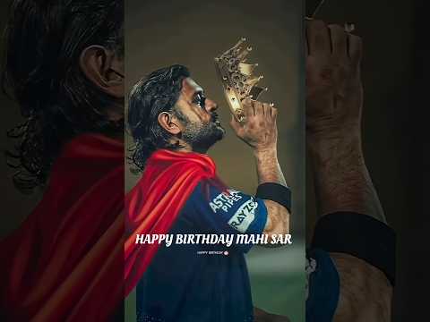 happy birthday mahi bhai ❤️ 💕 💖 #msdhoni #dhoni #trending #trending #cricket #indiancaptain