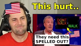 American Reacts to Jeremy Clarkson Taking the Piss Out of Americans