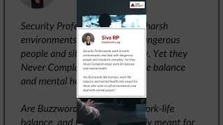 The importance of Security Professional | Siva RP I Corp Security