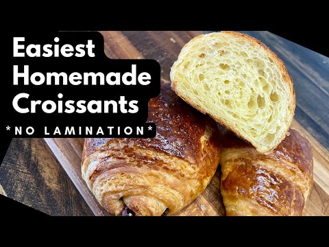 How To Make Butter Croissants WITHOUT LAMINATION - 10 minute prep