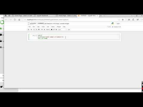 List program in python with input from user