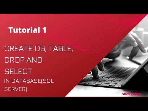 Create Database, Table, Drop off and Select in Sql server #sqlserver #backend #database #queries