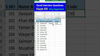 Flash Fill in Excel
