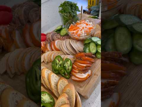 Banh mi charcuterie board 🥖 #banhmi #charcuterie #charcuterieboard #diy  #easyrecipe