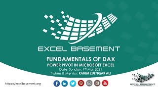 Fundamentals of DAX (Data Analysis Expressions) | Power Pivot | POWER BI | Best Practices & Concepts