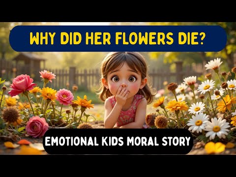 Sad Little Girl’s Dying Flowers 🌸 | Emotional Kids Moral Story | Best English Story for Children