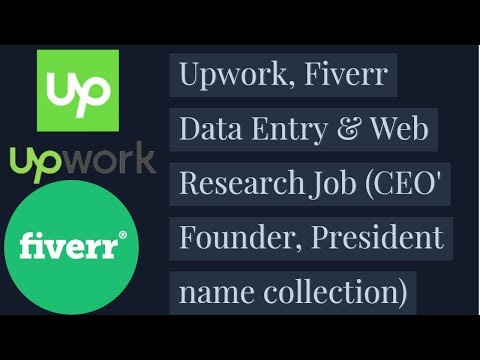 Upwork, Fiverr data entry web research #leadgen job (#Upwork #Fiverr #dataentry #webresearch job)