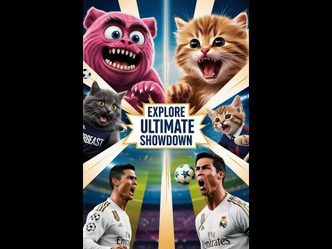 Epic Showdown:Cristiano Ronaldo vs MrBeast vs Kitten!
