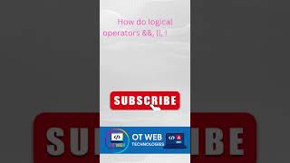 Logical Operators in C# #csharp