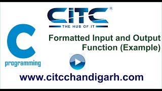 Tutorial video on Formatted Input and Output Function Example in C language