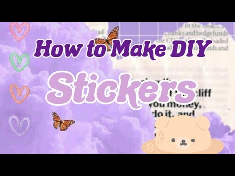 How to make DIY stickers | Tutorial 🌸🦋