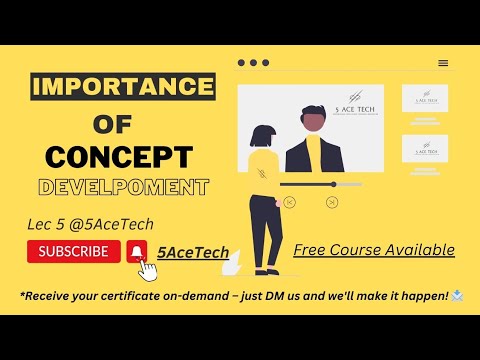Importance of concept development - free graphic designing course - lec 5 - @5AceTech