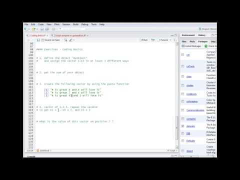 R tutorials - Exercise vectors seq paste rep