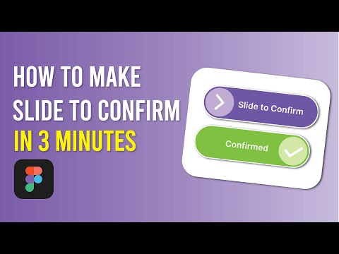 How to Make Slide to Confirm Interactive Button in Figma | 3 Minutes Figma Tutorial
