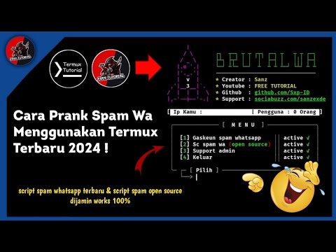 FREE TUTORIAL - Cara Spam WA Menggunakan Termux Terbaru 2025 !