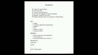C Language Easy Notes #computerscience