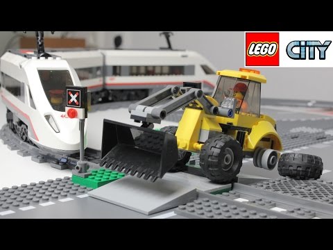 Lego Сartoon Train crash. Мультик про Поезд и машинки из конструктора Лего
