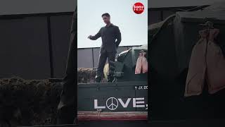 Agastya Nanda Stuns Everyone! Promotes ‘Ikkis’ Standing on a Military Tanker | Viral Moment