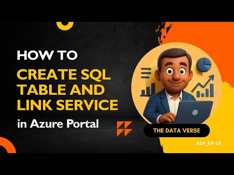How to Create SQL table and Linked Service in ADF #azuredatafactory #sql #etl