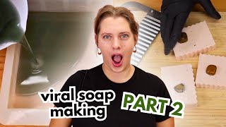 I Made the VIRAL DIY INSTAGRAM and TIKTOK Soaps - Part 2