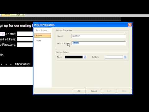 WebstudioTV: Forms Tab - Buttons Group