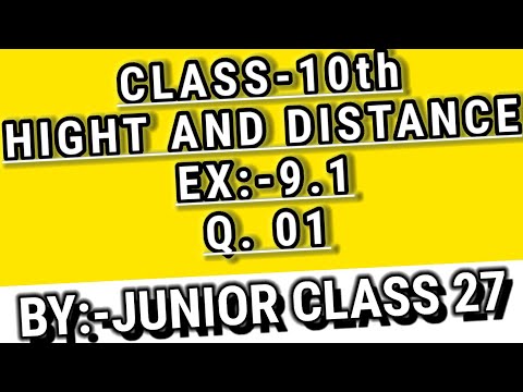 Class 10th math,  Exercise - 9.1 , Q-1  ncert in hindi.