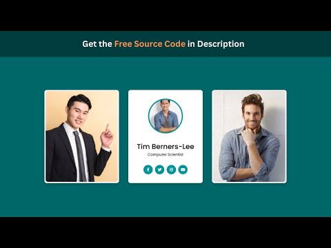 How to Create a 3D Flip Card Hover Effect Using HTML and CSS | Free Source Code