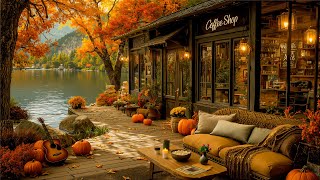 Autumn Lakeside Retreat | Relaxing Bossa Nova Jazz Music  | Bossa Nova Chill