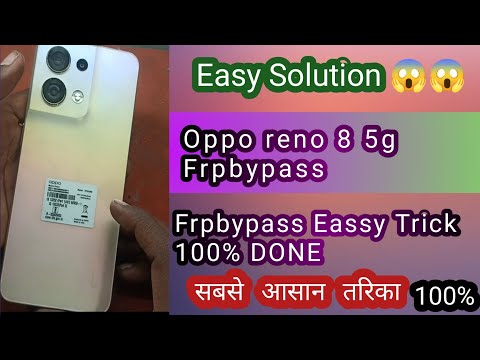 Oppo reno 8 5G Frp bypass 😱Easy Solution Google account Remove.Frpbypass oppo reno 8 5G.