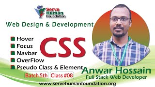 CSS: Hover | Focus | Pseudo Class & Element | Navbar | Overflow | Freelancing | Batch 5th | Class #8