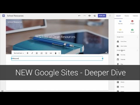 Google Sites - Deeper Dive