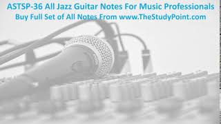 ASTSP36 All Jazz Guitar Notes For Music Professionals