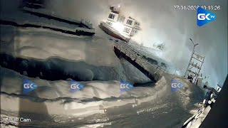 Dramatic visuals of an avalanche caught on CCTV in Sonmarg of Central Kashmir .