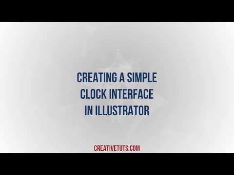Creating a Simple Clock Interface in Illustrator - Tutorial