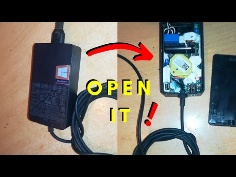 Open and Repair Microsoft Surface Pro Charger not working PART ONE #surfaceproadapterrepair