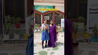 When your mom is principal in your school 🏫 #shorts #ytshorts #sejalgabashorts #teacherlife