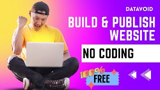 Create and publish a website without coding for free.