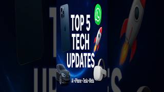 Top 5 Tech Updates You Missed This Week 🚀 | New AI Tools & Gadgets 2025