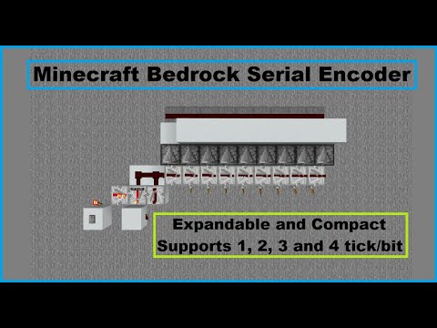 Compact Serial Encoder Tutorial - Minecraft Bedrock