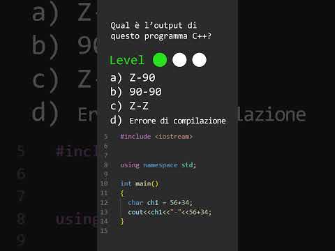 Scrivi la risposta nei commenti! #3 #shorts #quiz #informatica #computerengineering #ingegneria #c++