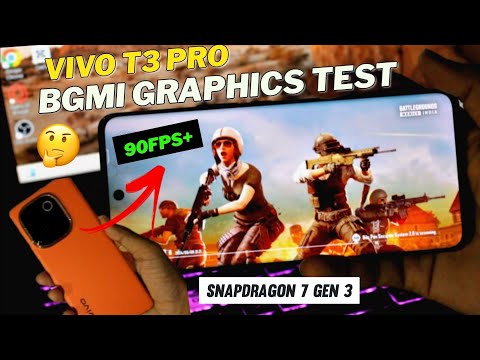 Vivo T3 Pro 5G Bgmi Pubg Test | Bgmi graphics settings, gyro | vivo t3 pro Bgmi