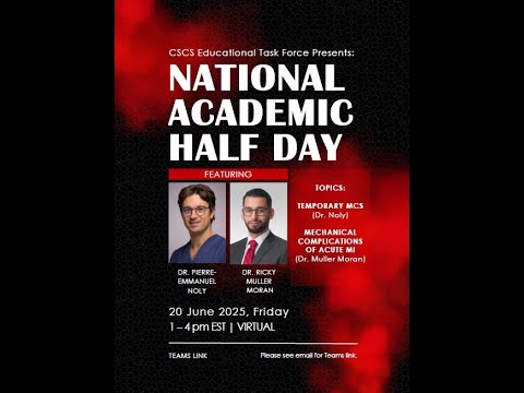 Temporary MCS and Mechanical Complications of Acute MI