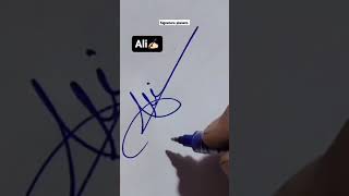 How to style the name of ALI...#calligraphicalphabets #stylish sign